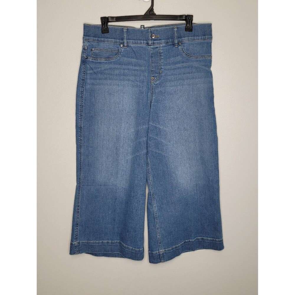 SPANX Jeans Crop Wide Leg High Pull On plus size 2x tall